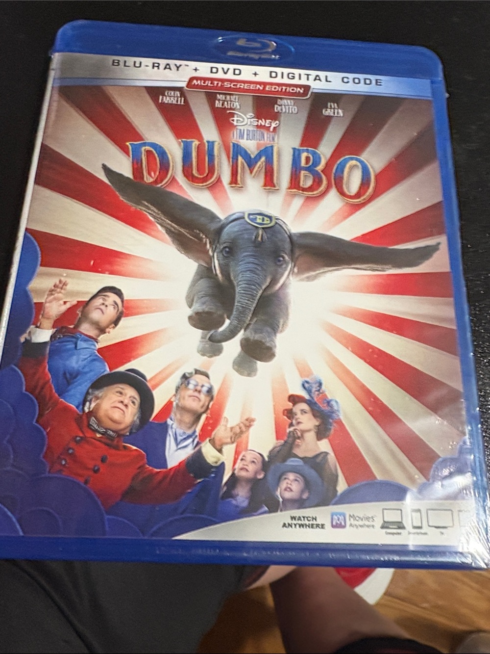 Disney Dumbo Blu-ray + DVD in Blue and Red Circus Artwork new in packaging.